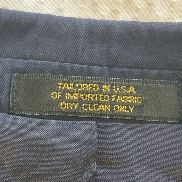 Vintage 1980s–90s Orvis Navy Blazer Made in USA 2-Button Sport Coat 44R (Approx) - Picture 5 of 11